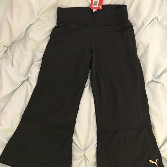 NWT Puma topL/ kick pleat back cropped leggings XS - Picture 2 of 6